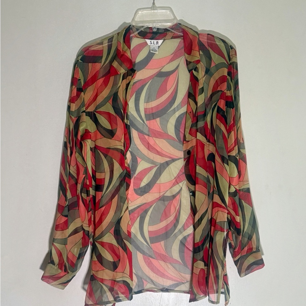 Multicolor Sheer Women's Top